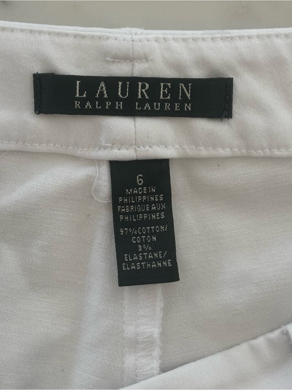 Lauren Ralph Lauren White Bermuda Shorts Size 6 - Picture 4 of 5